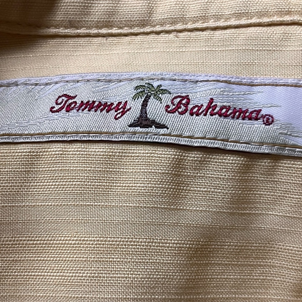 Tommy Bahama 100% Silk Embroidered Tropical Leaf Shirt - Picture 12 of 13